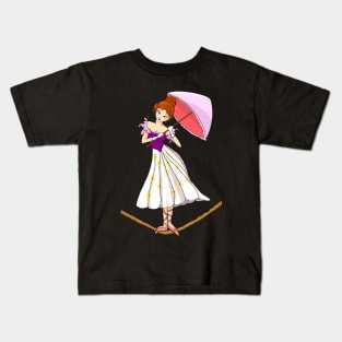 Tightrope Girl Kids T-Shirt